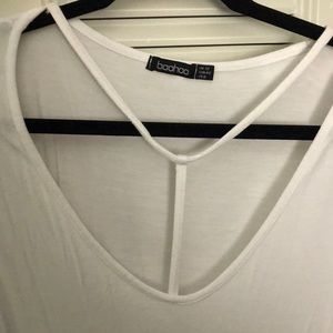 Boohoo Tops - Boohoo White T-Shirt Boohoo Tops - Boohoo White T-Shirt